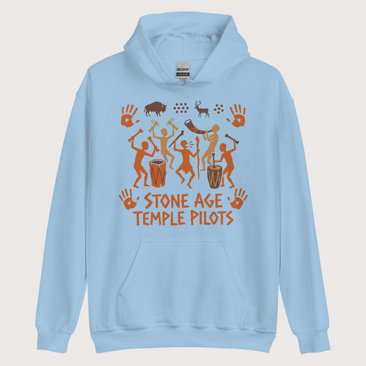 Light Blue Stone Age Temple Pilots Hoodie - history buff gift by HistoHead