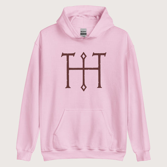 Light Pink Otto the Great Autograph Hoodie - history buff gift by HistoHead