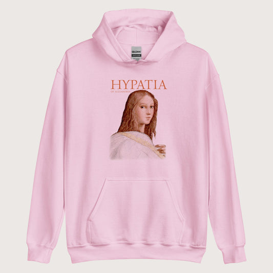 Light Pink Hypatia of Alexandria Hoodie - history buff gift by HistoHead