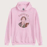 Light Pink Sappho Hoodie - history buff gift by HistoHead