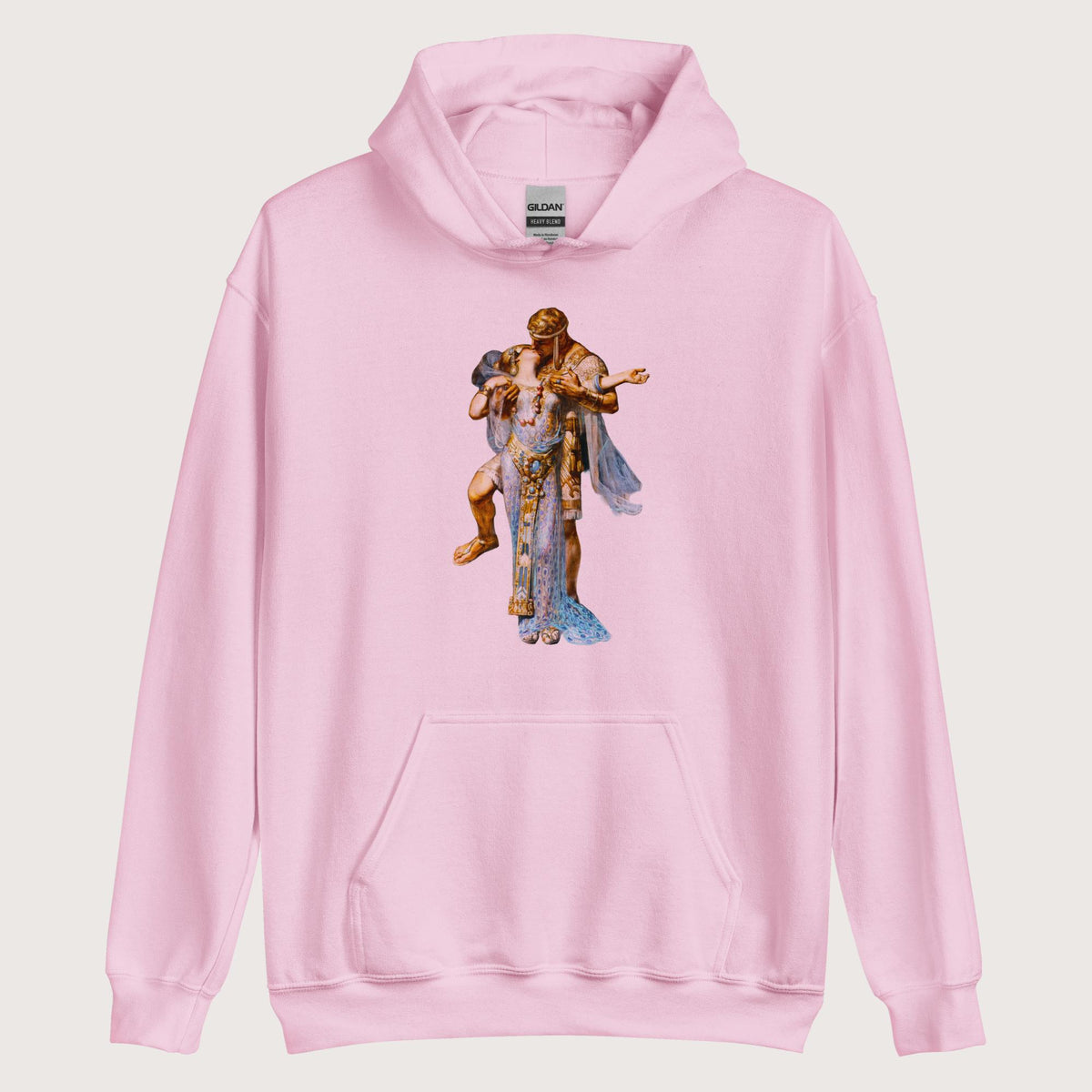 Light Pink Cleopatra and Antony Hoodie - history buff gift by HistoHead