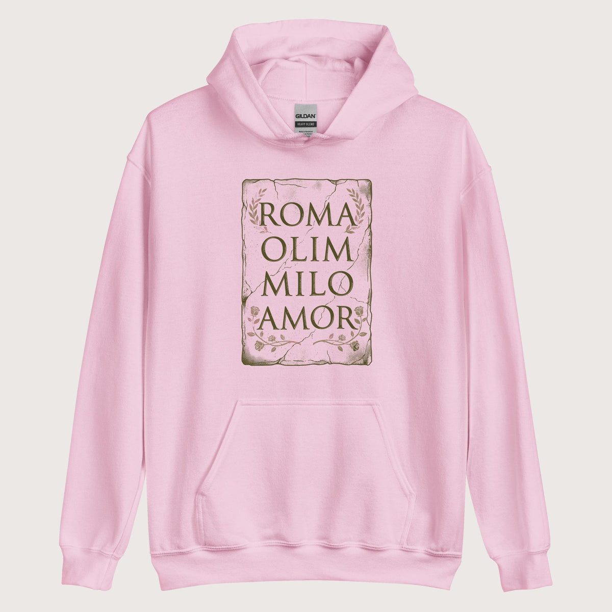 Light Pink Roma Amor Hoodie - history buff gift by HistoHead