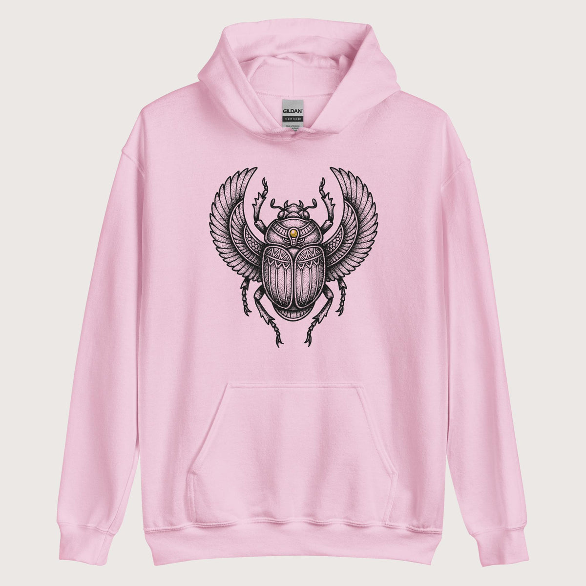 Light Pink Khepri God of Rebirth Hoodie - history buff gift by HistoHead