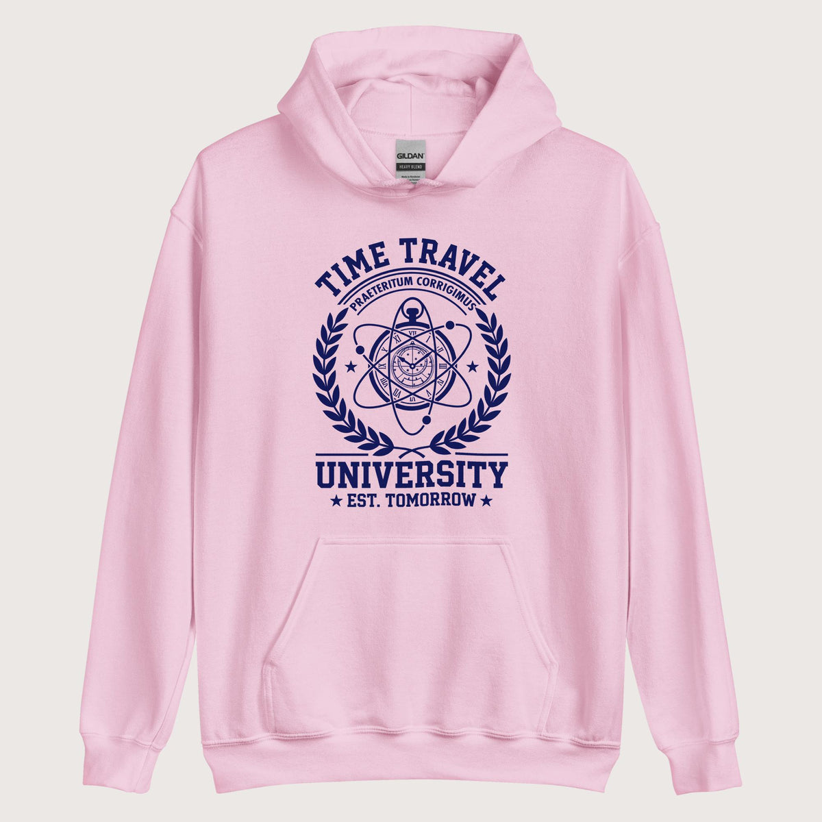 Light Pink Time Travel University Hoodie - history buff gift by HistoHead