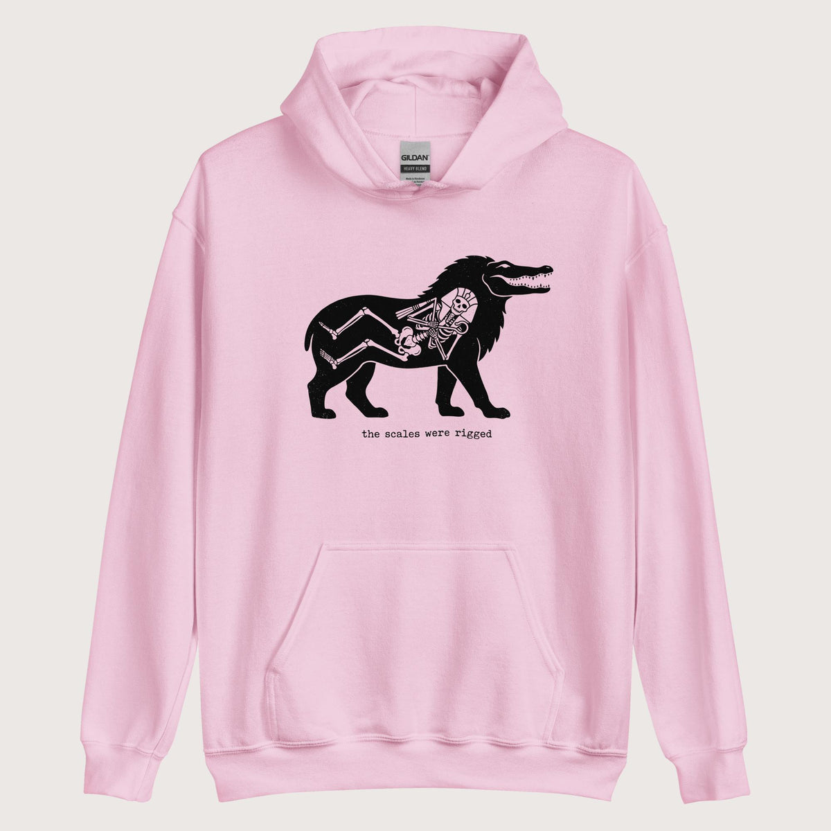 Light Pink The Scales Were Rigged Hoodie - history buff gift by HistoHead