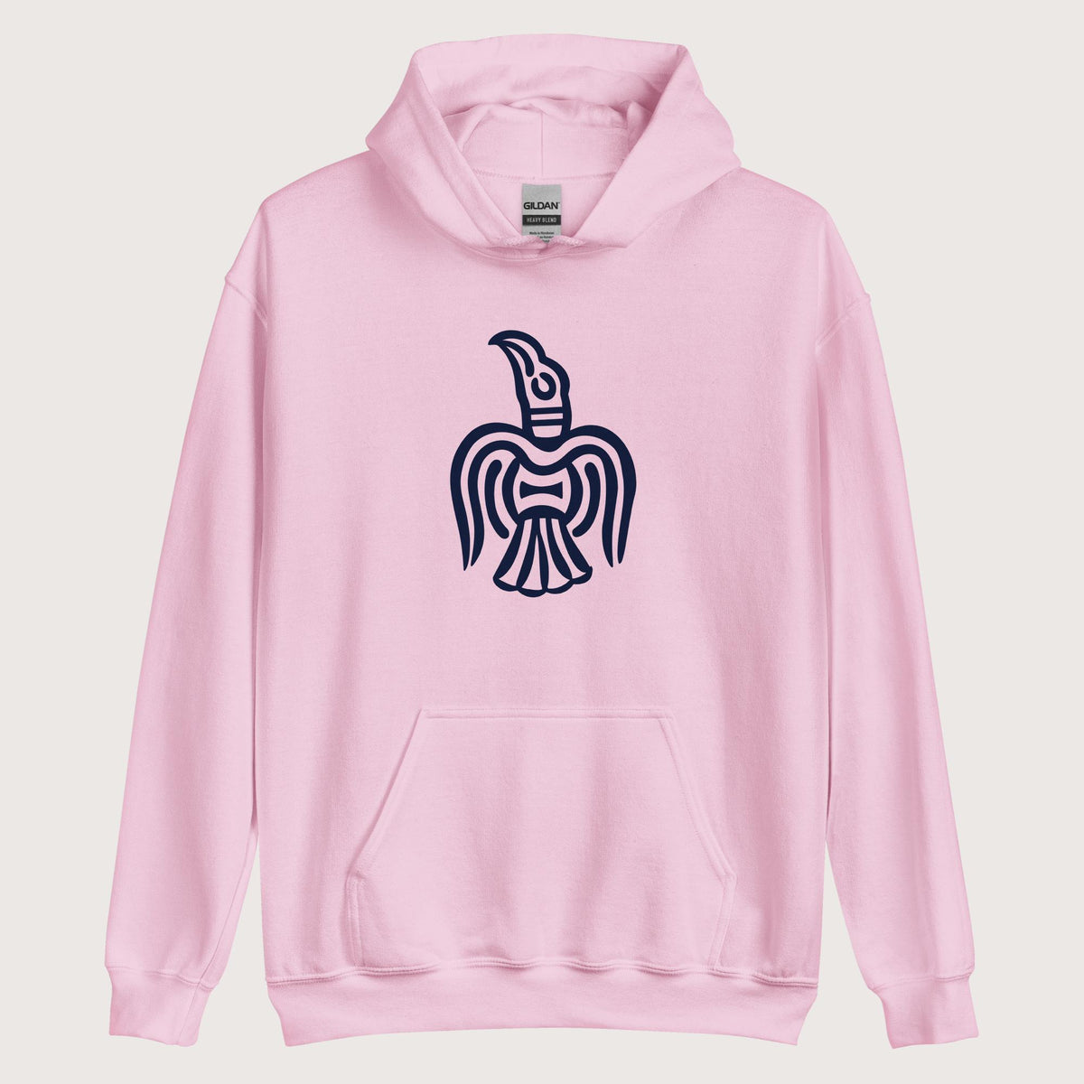 Light Pink Viking York Raven Hoodie - history buff gift by HistoHead