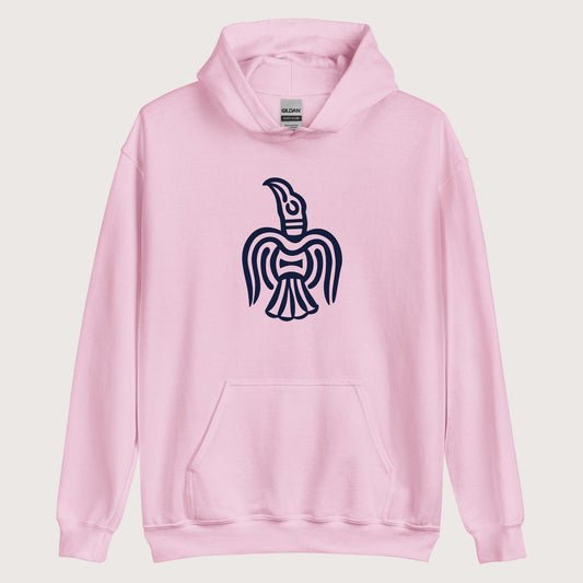 Light Pink Viking York Raven Hoodie - history buff gift by HistoHead