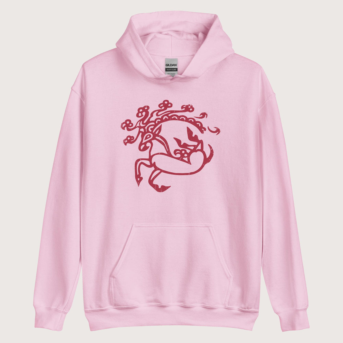 Light Pink Siberian Ice Maiden Tattoo Hoodie - history buff gift by HistoHead