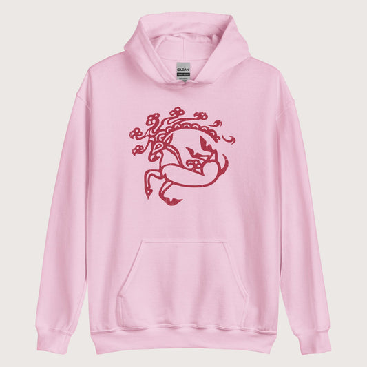 Light Pink Siberian Ice Maiden Tattoo Hoodie - history buff gift by HistoHead