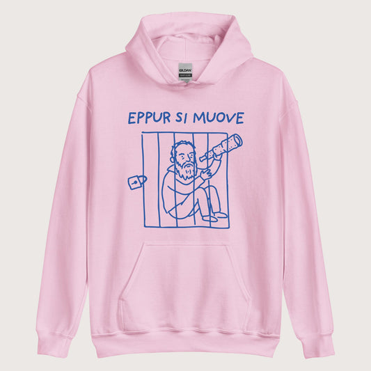 Light Pink Galileo Galilei And Yet It Moves Hoodie - history buff gift by HistoHead