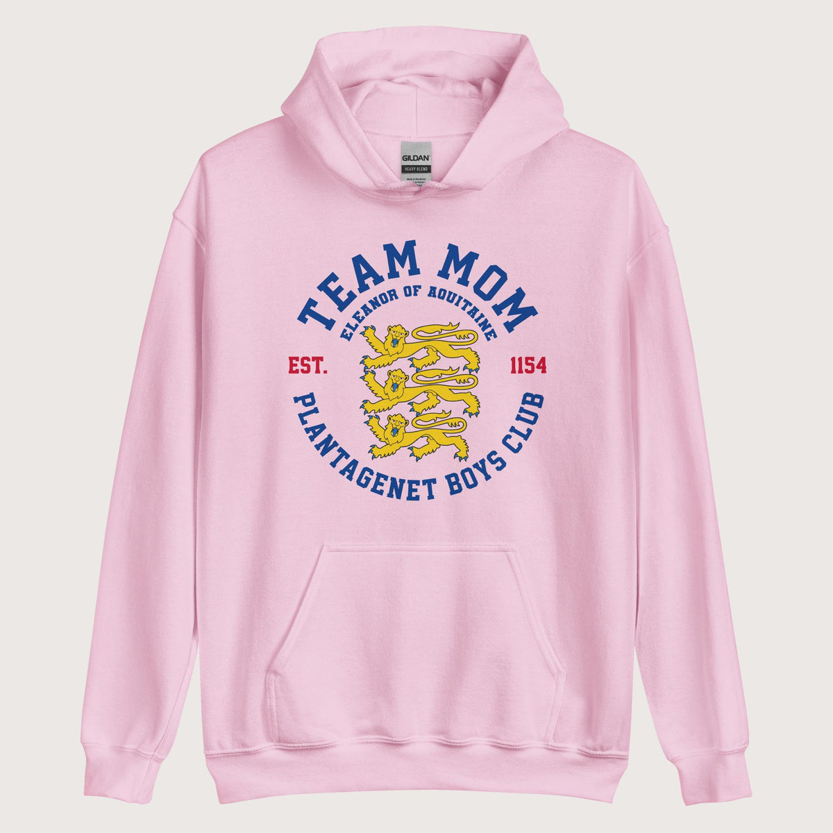 Light Pink Team Mom Eleanor of Aquitaine Hoodie - history buff gift by HistoHead