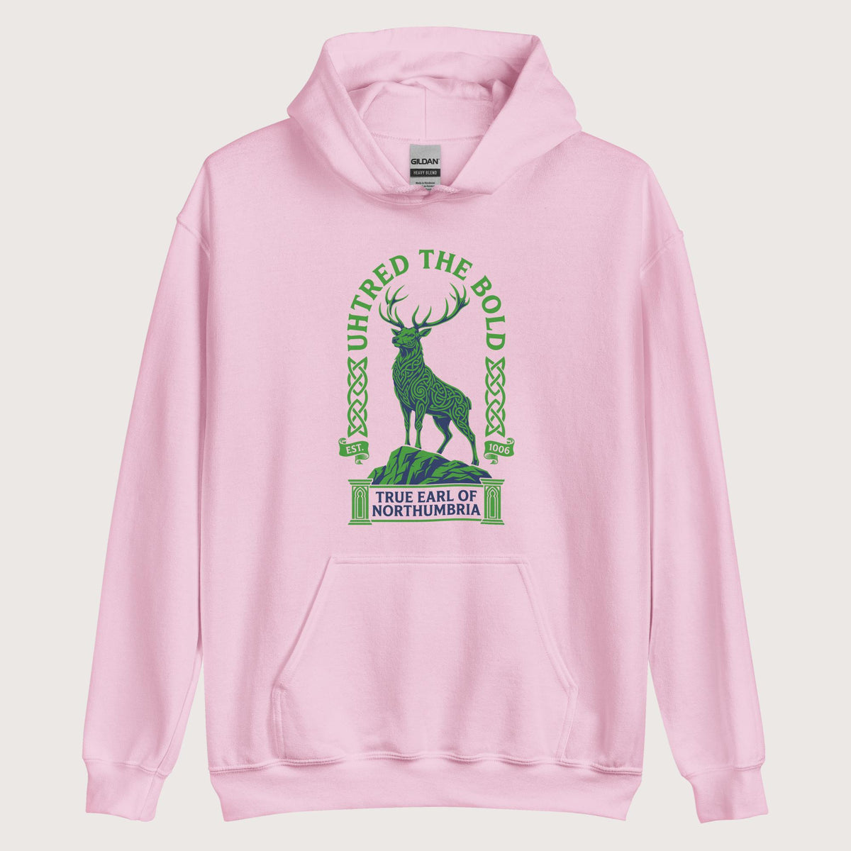 Light Pink Uhtred the Bold Hoodie - history buff gift by HistoHead