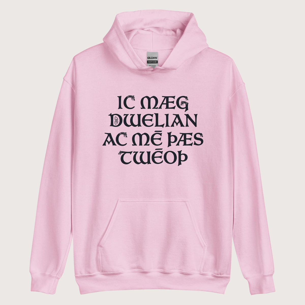 Light Pink I May Be Wrong But I Doubt It in Old English Hoodie - history buff gift by HistoHead