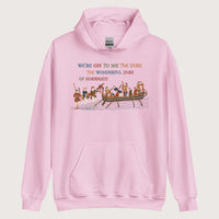 Light Pink Bayeux Tapestry We're Off to See the Duke Hoodie - history buff gift by HistoHead
