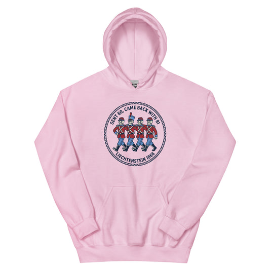 Light Pink Liechtenstein 1866 Hoodie - history buff gift by HistoHead