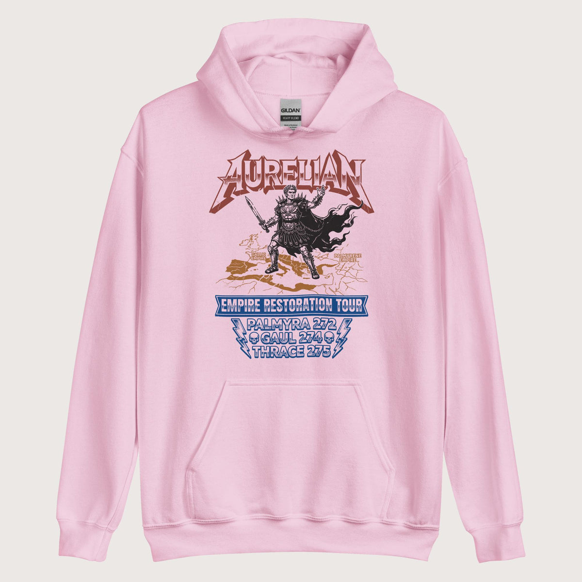 Light Pink Aurelian Empire Restoration Tour Hoodie - history buff gift by HistoHead