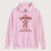 Light Pink Caryatid Waiting for Her Friend Hoodie - history buff gift by HistoHead