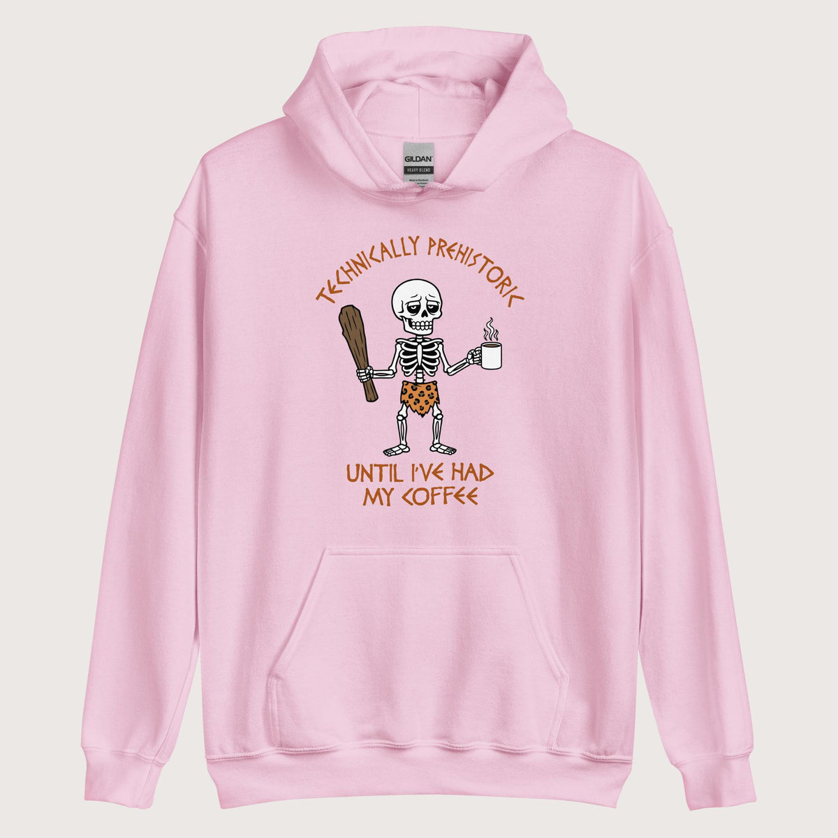 Light Pink Until I've Had My Coffee Hoodie - history buff gift by HistoHead