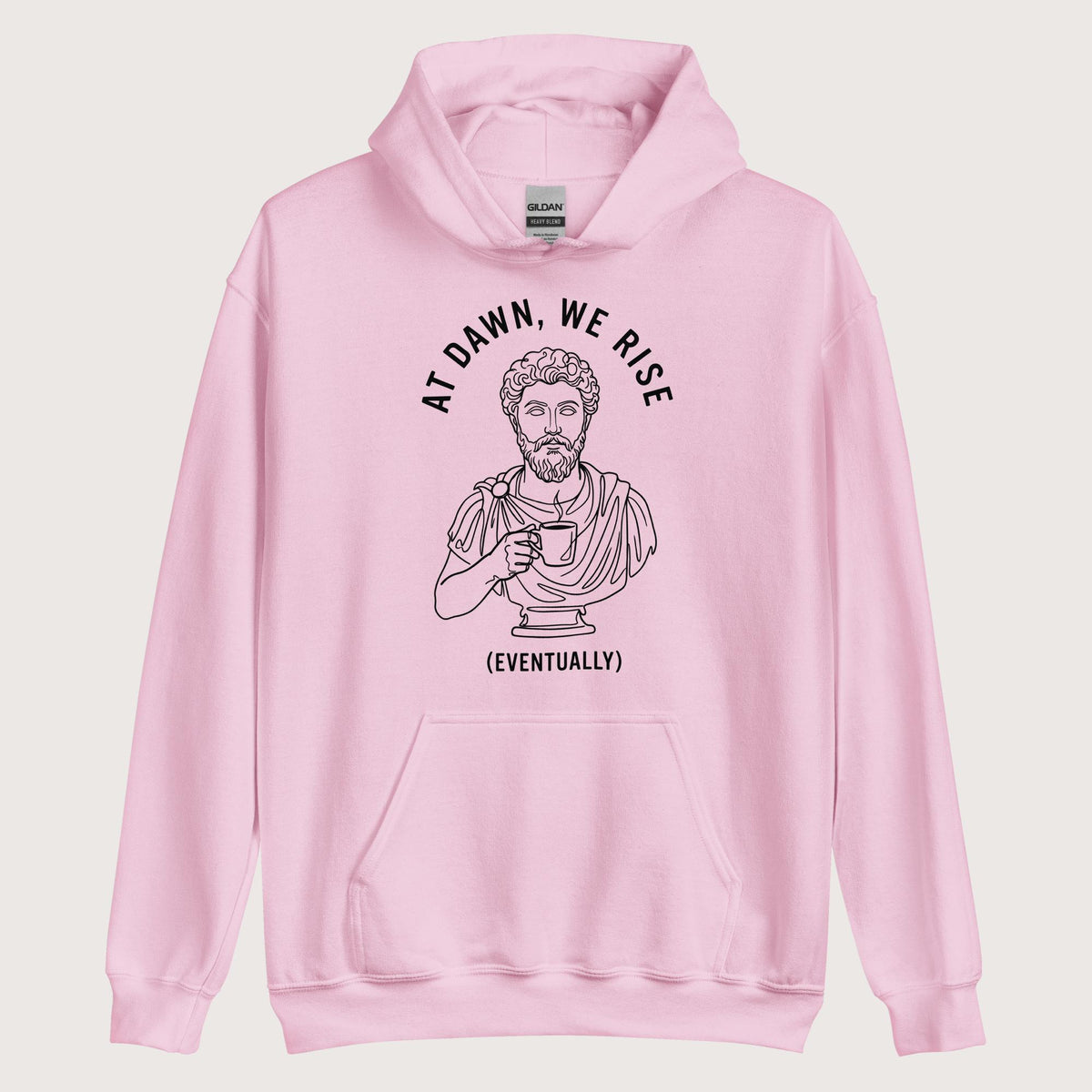 Light Pink At Dawn We Rise Hoodie - history buff gift by HistoHead