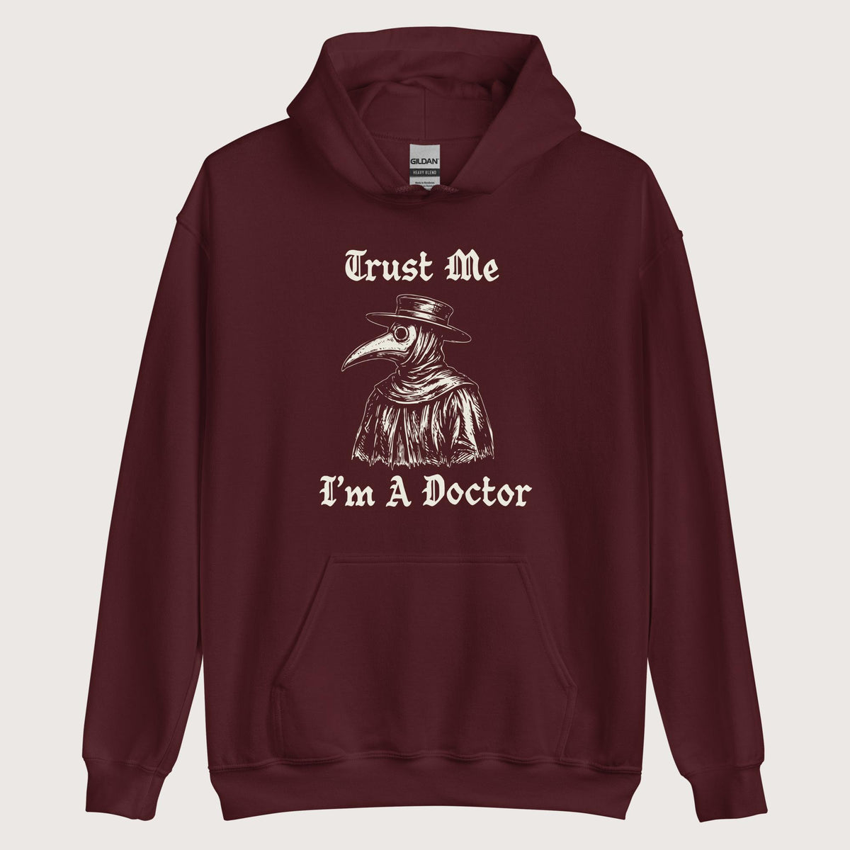 Maroon Trust Me I'm A Doctor Hoodie - history buff gift by HistoHead