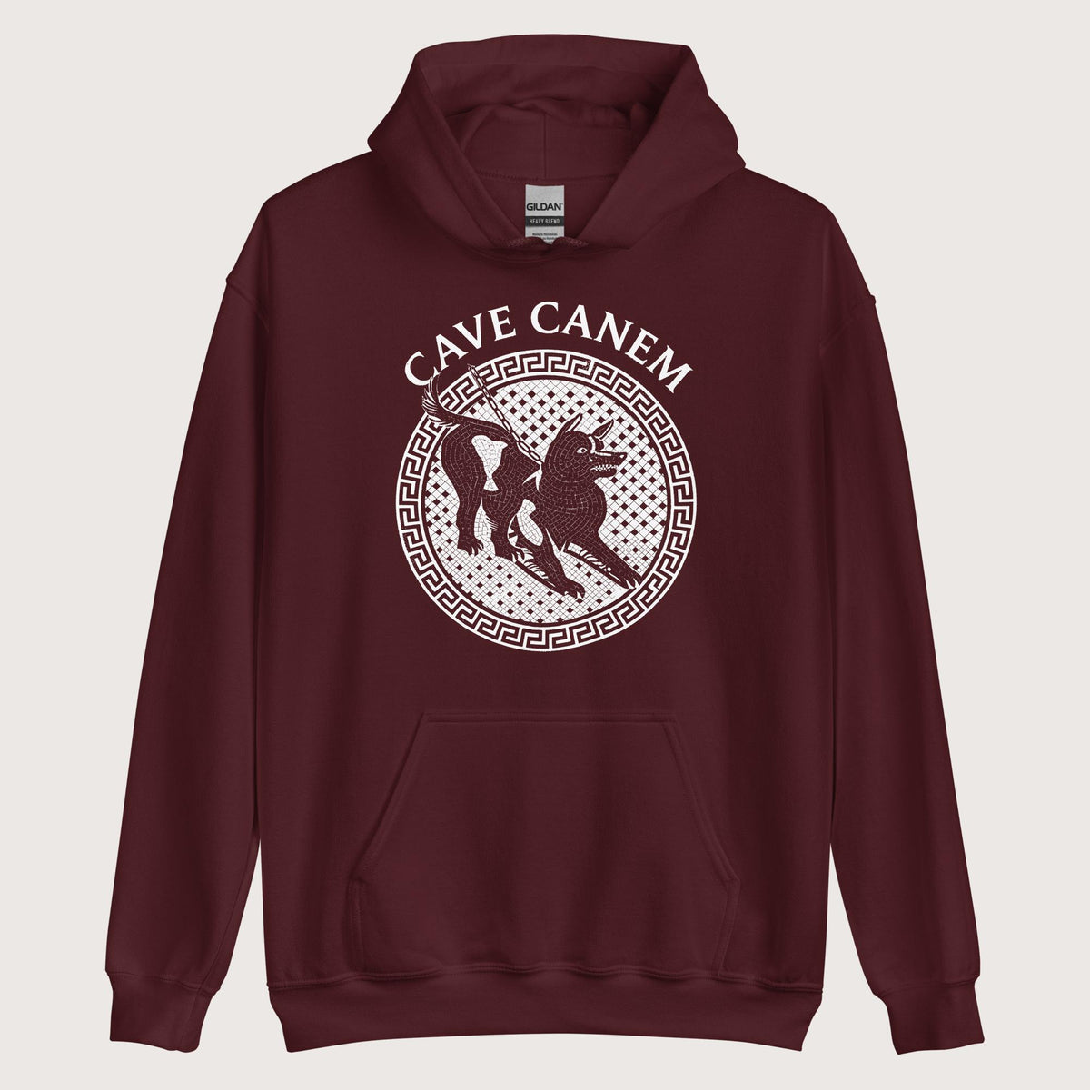 Maroon Cave Canem Hoodie - history buff gift by HistoHead
