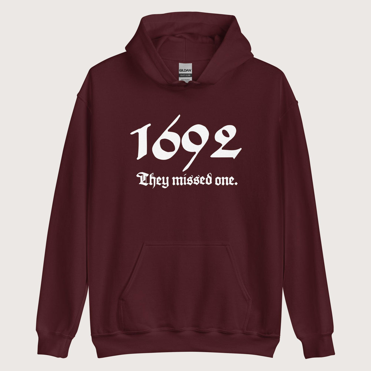 Maroon 1692 Witch Trials Hoodie - history buff gift by HistoHead