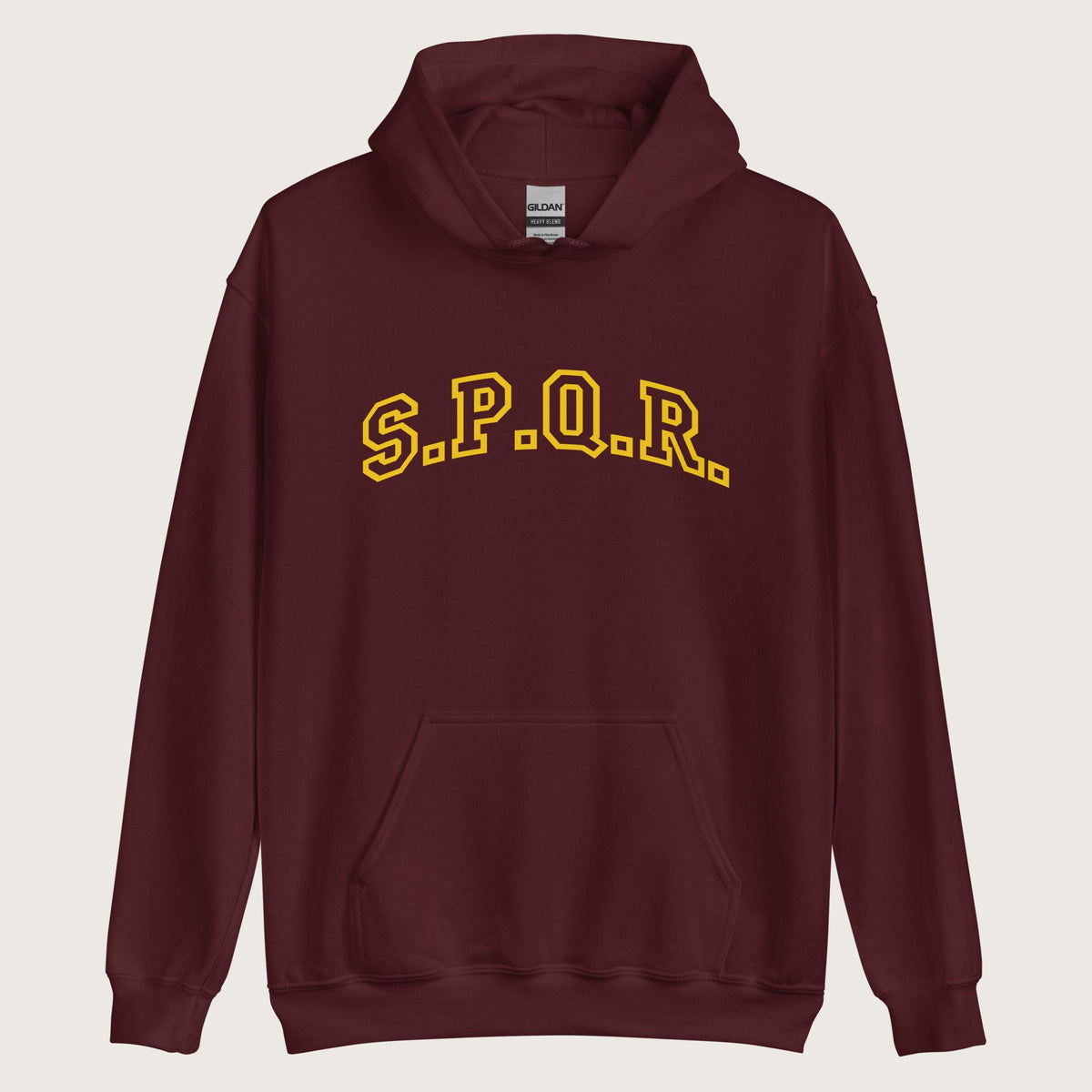 Maroon SPQR Hoodie - history buff gift by HistoHead