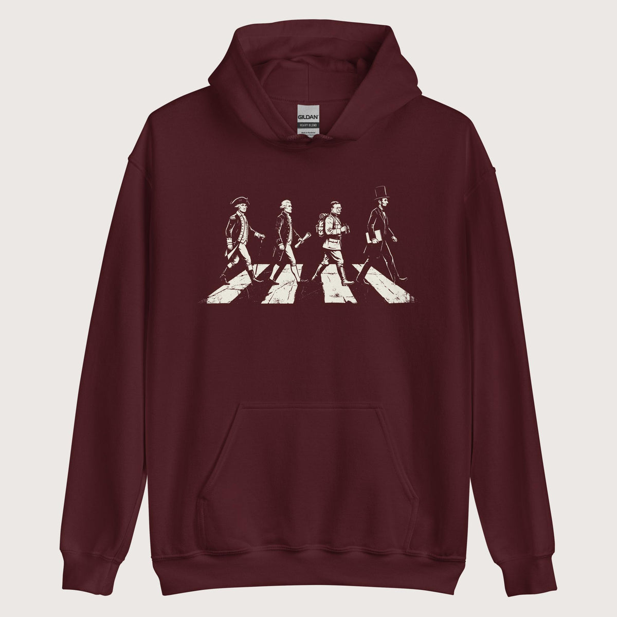 Maroon Rushmore Road Hoodie - history buff gift by HistoHead