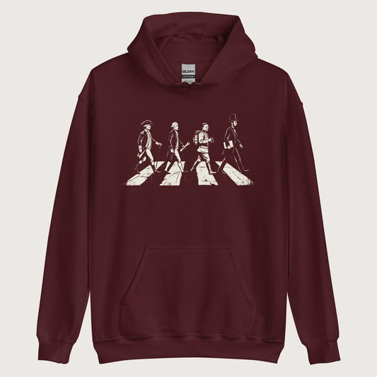 Maroon Rushmore Road Hoodie - history buff gift by HistoHead