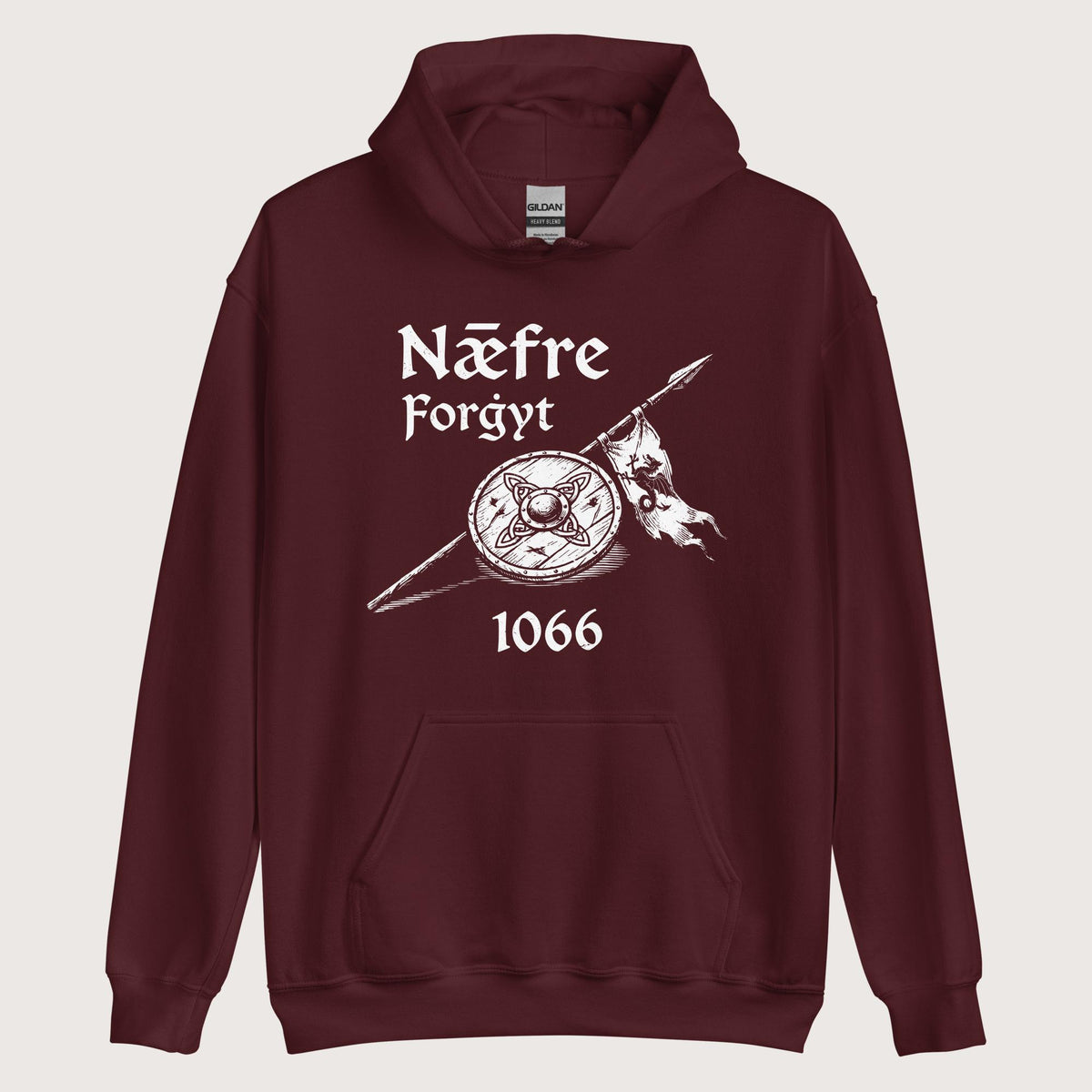Maroon Never Forget 1066 Hoodie - history buff gift by HistoHead