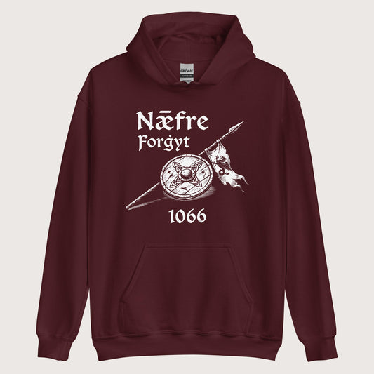 Maroon Never Forget 1066 Hoodie - history buff gift by HistoHead