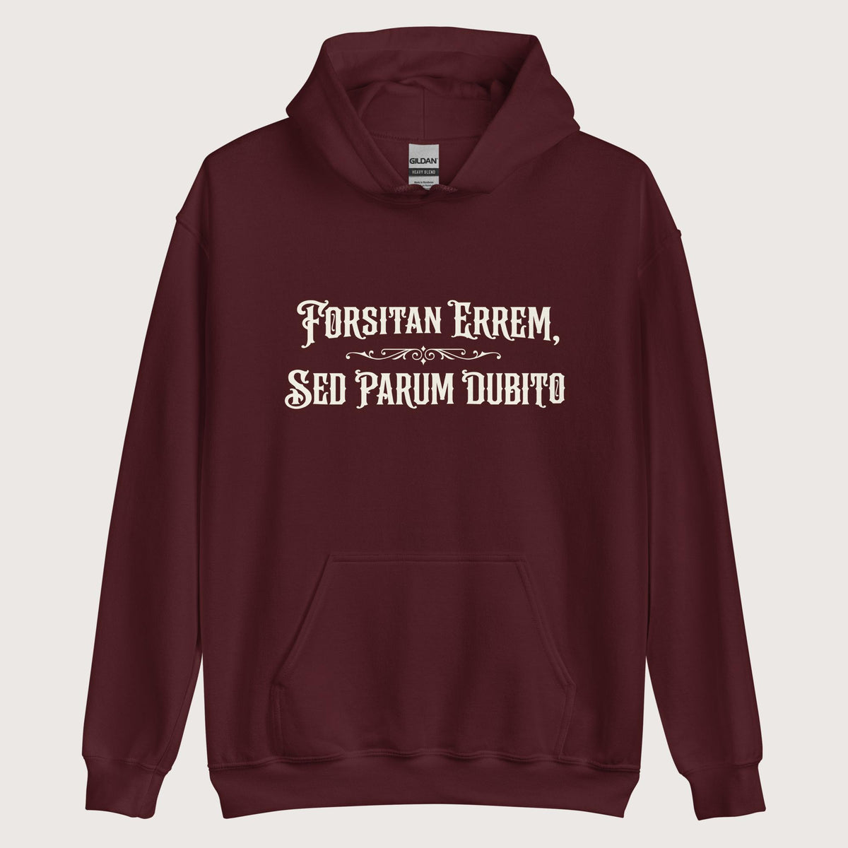 Maroon I May Be Wrong But I Doubt It in Latin Hoodie - history buff gift by HistoHead