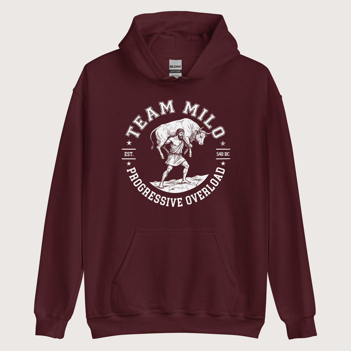 Maroon Team Milo Hoodie - history buff gift by HistoHead