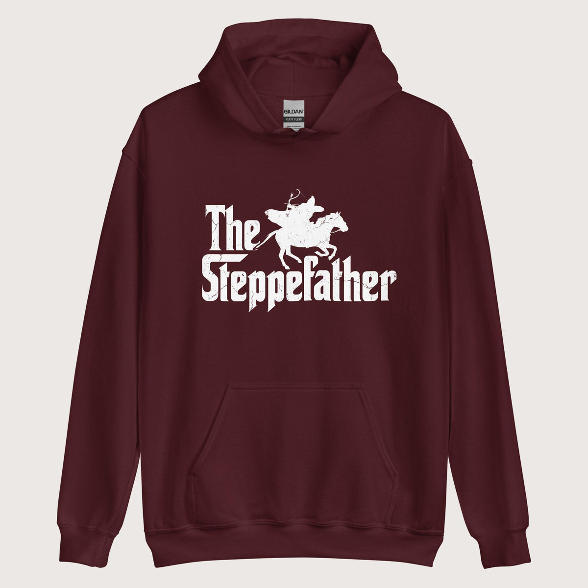 Maroon The Steppefather Parthian Shot Hoodie - history buff gift by HistoHead
