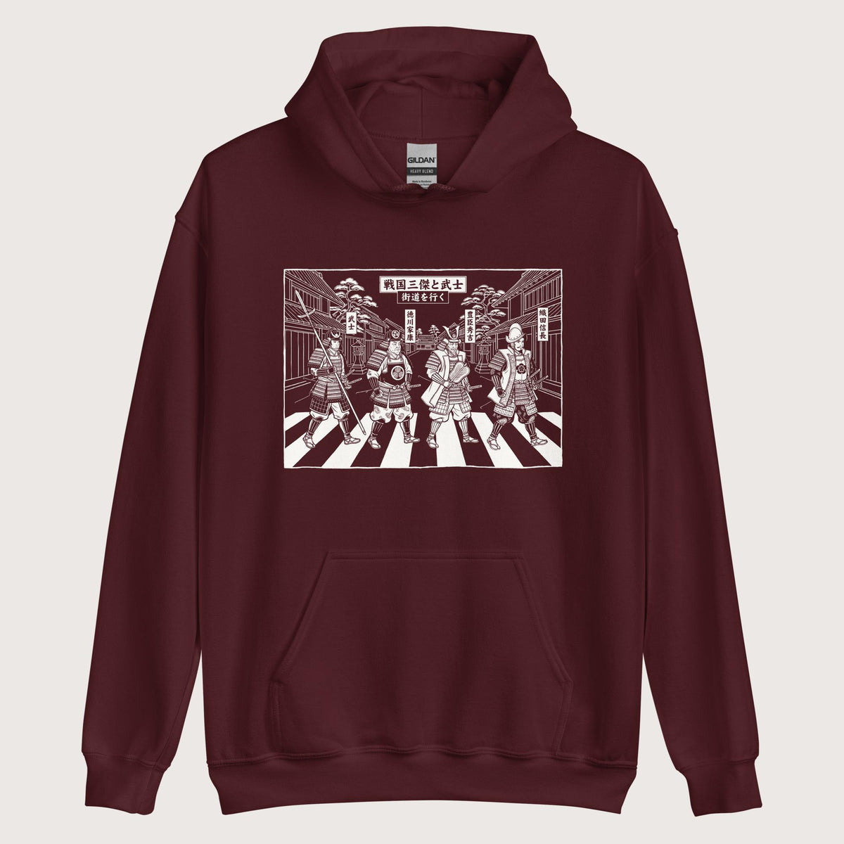 Maroon Sengoku Road Hoodie - history buff gift by HistoHead