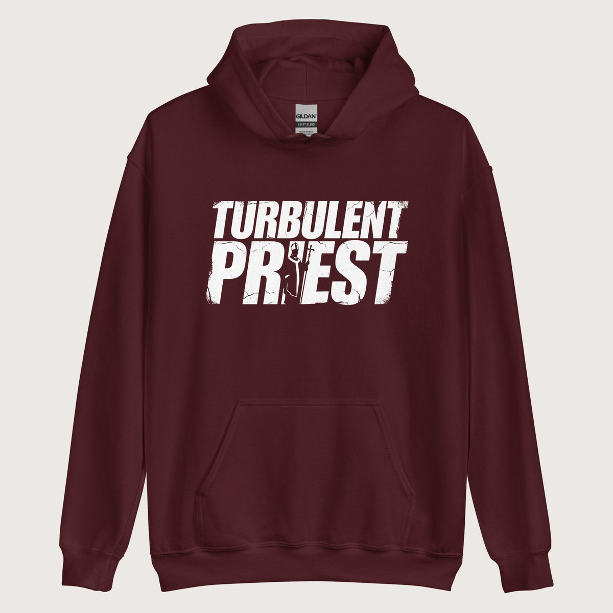 Maroon Thomas Becket Turbulent Priest Hoodie - history buff gift by HistoHead