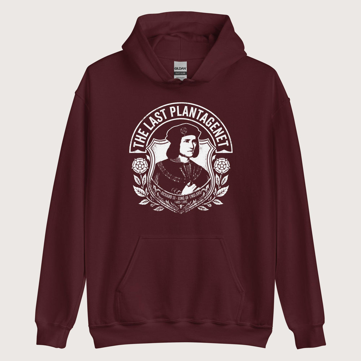 Maroon Richard III The Last Plantagenet Hoodie - history buff gift by HistoHead