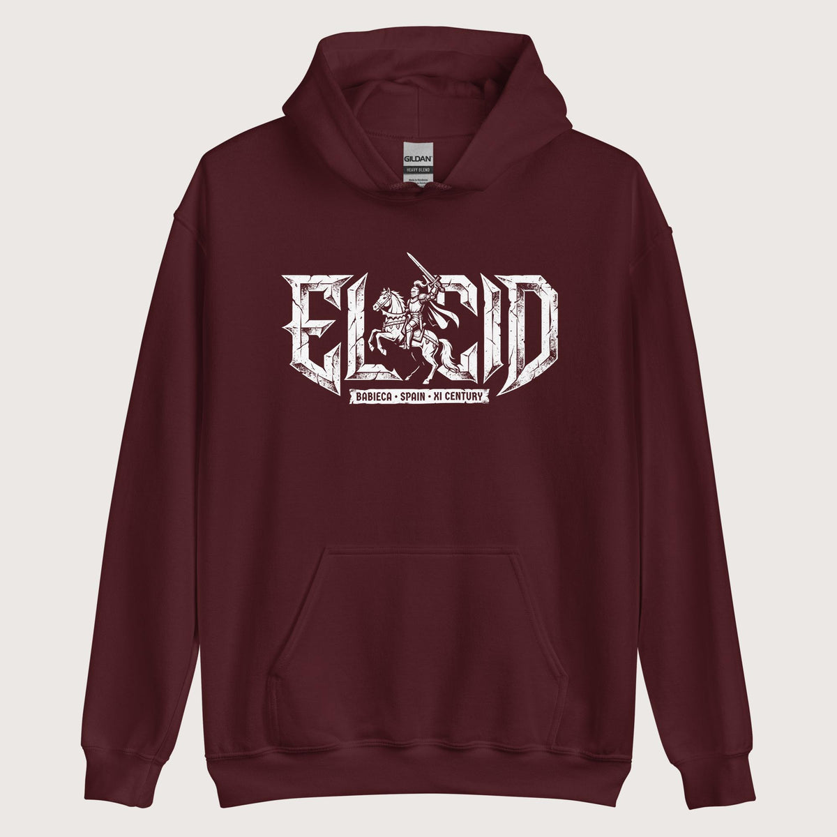 Maroon El Cid Hoodie - history buff gift by HistoHead