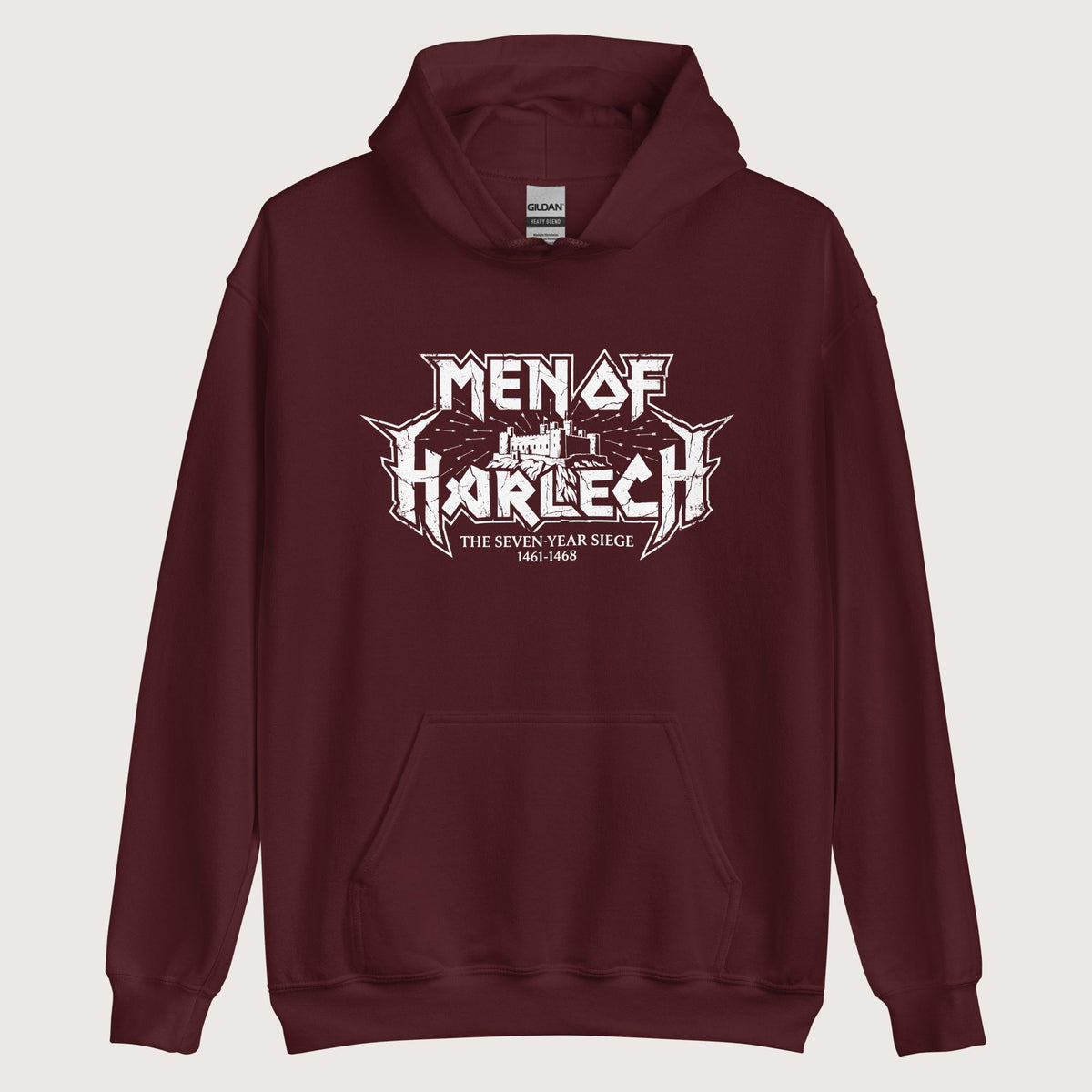 Maroon Men of Harlech Hoodie - history buff gift by HistoHead