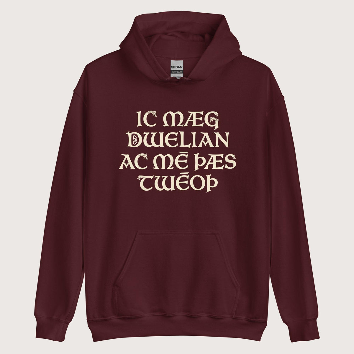 Maroon I May Be Wrong But I Doubt It in Old English Hoodie - history buff gift by HistoHead