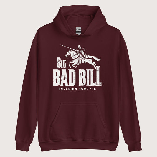 Maroon Big Bad Bill Invasion Tour Hoodie - history buff gift by HistoHead
