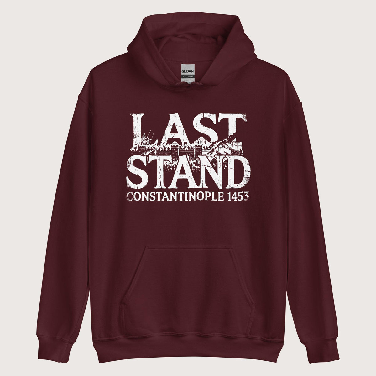 Maroon Last Stand Constantinople 1453 Hoodie - history buff gift by HistoHead