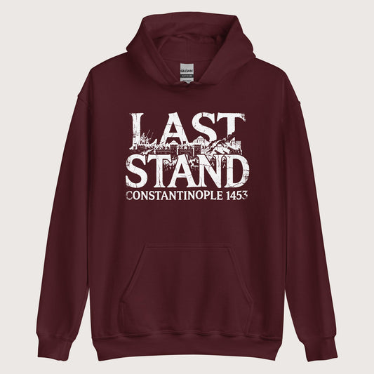 Maroon Last Stand Constantinople 1453 Hoodie - history buff gift by HistoHead