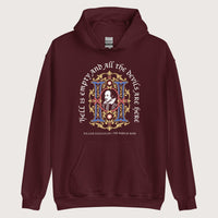 Maroon Shakespeare Hell Is Empty Hoodie - history buff gift by HistoHead