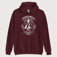 Maroon Ceridwen Always Reinventing Myself Hoodie - history buff gift by HistoHead