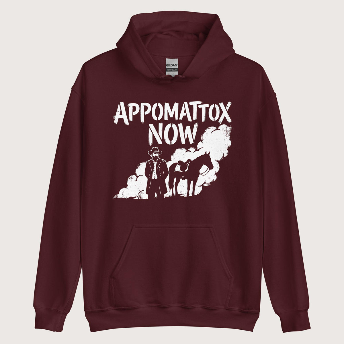 Maroon Appomattox Now Hoodie - history buff gift by HistoHead
