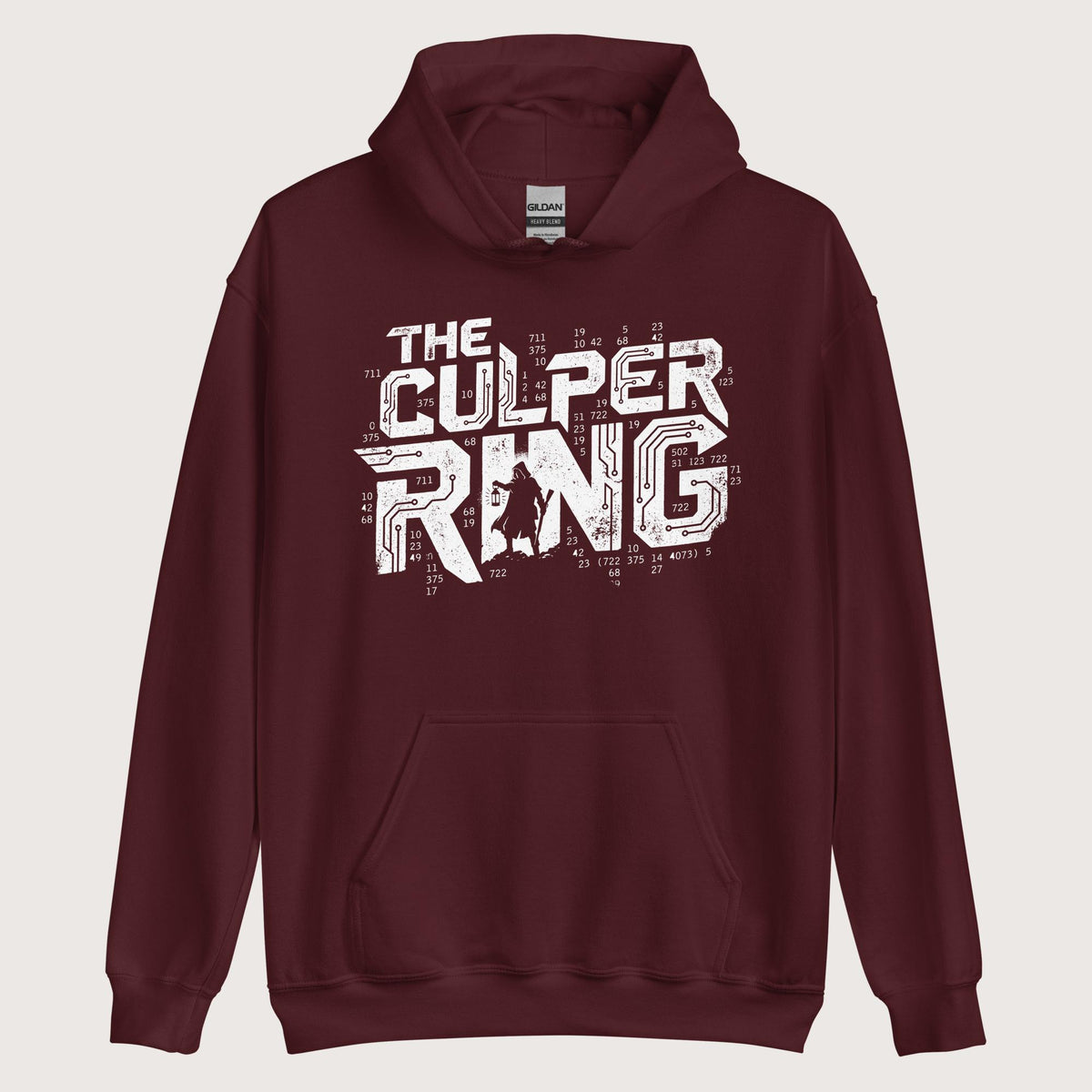 Maroon The Culper Ring Hoodie - history buff gift by HistoHead