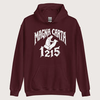 Maroon Magna Carta 1215 Hoodie - history buff gift by HistoHead