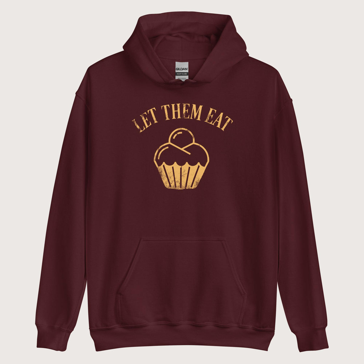 Maroon Let Them Eat Cake Hoodie - history buff gift by HistoHead