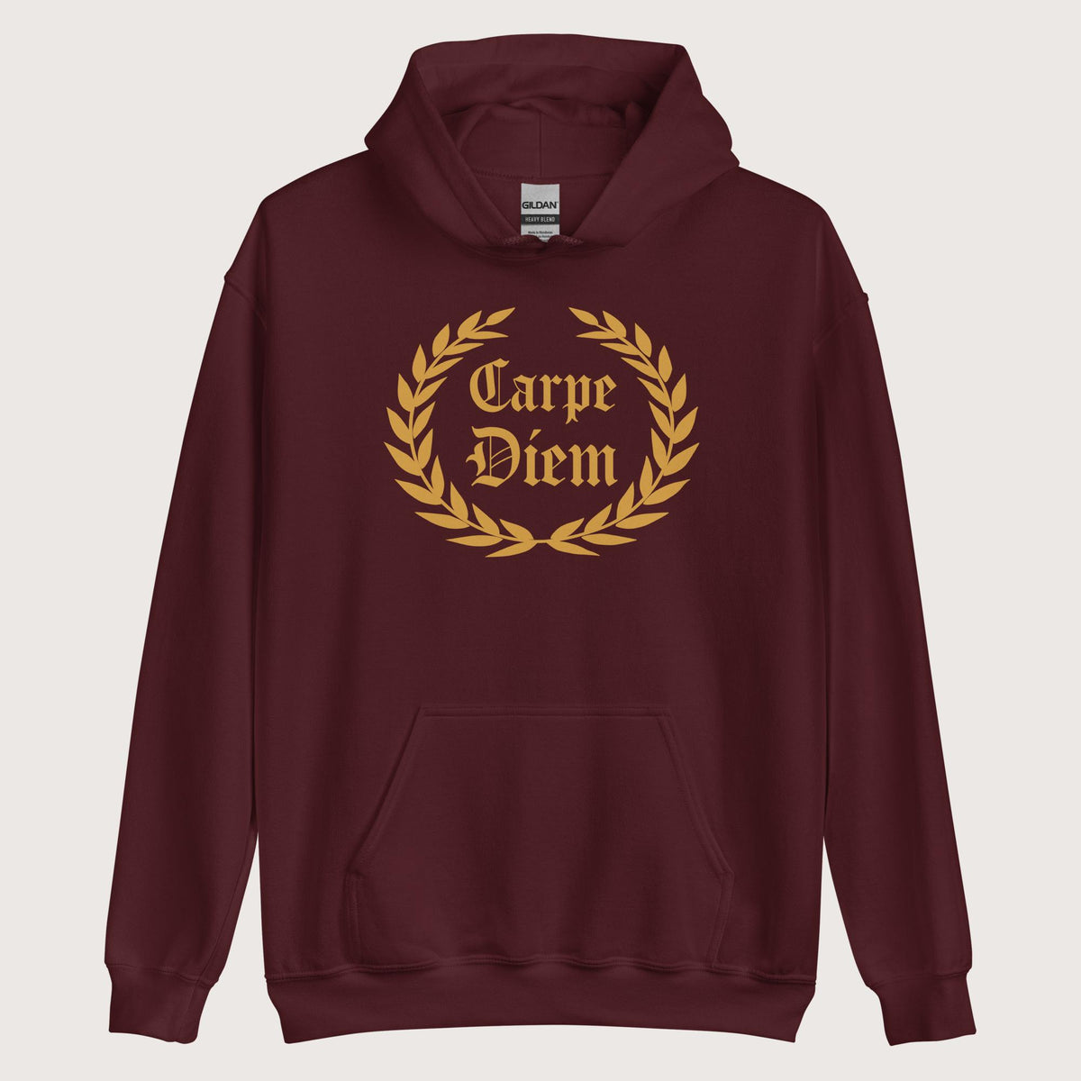 Maroon Carpe Diem Hoodie - history buff gift by HistoHead